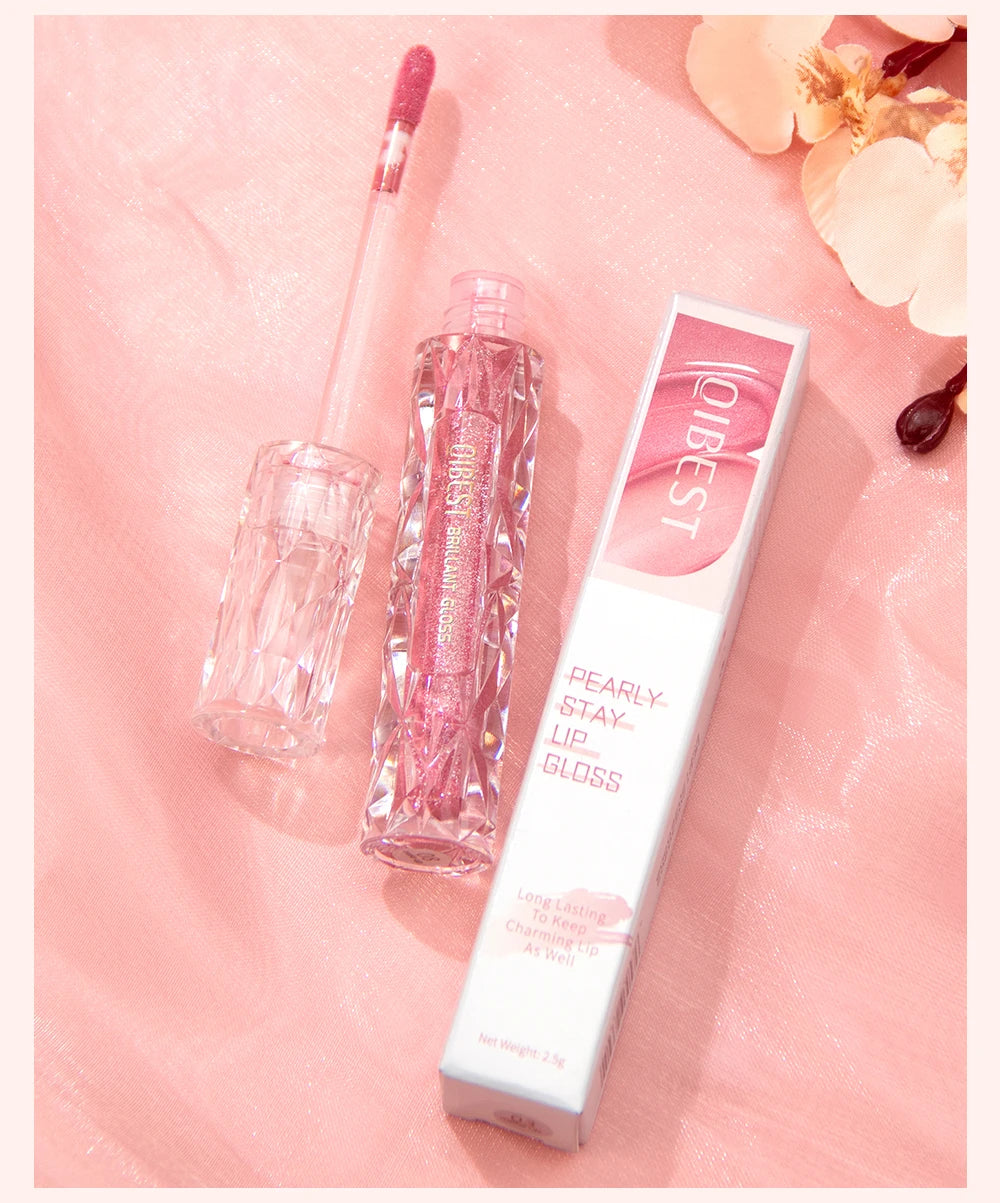 Shimmer Lip Gloss – Waterproof, Long-Lasting, Matte, Red & Purple