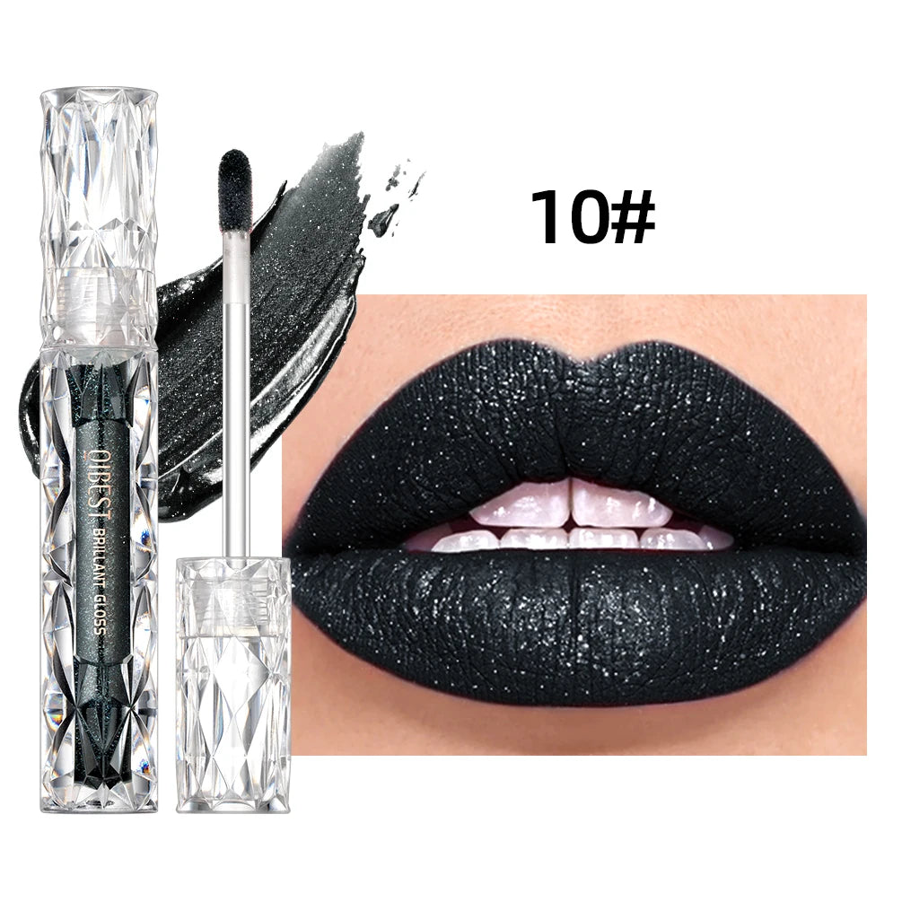 Shimmer Lip Gloss – Waterproof, Long-Lasting, Matte, Red & Purple