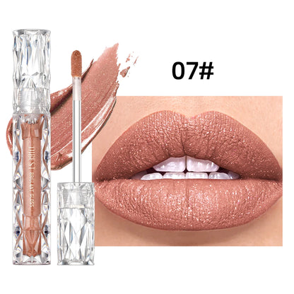 Shimmer Lip Gloss – Waterproof, Long-Lasting, Matte, Red & Purple