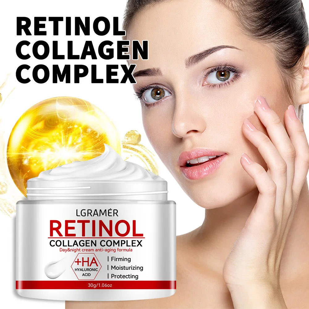 Retinol & Collagen Face Cream – Moisturizing, Anti-Wrinkle, 30g/60g