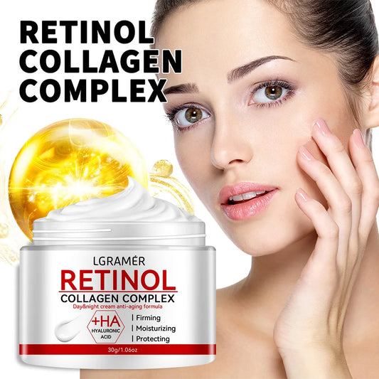 Retinol & Collagen Face Cream – Moisturizing, Anti-Wrinkle, 30g/60g