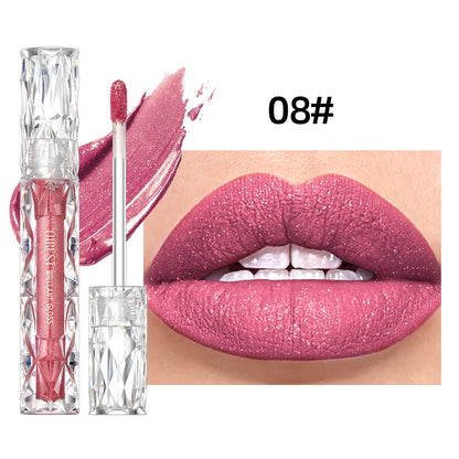 Shimmer Lip Gloss – Waterproof, Long-Lasting, Matte, Red & Purple