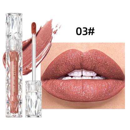Shimmer Lip Gloss – Waterproof, Long-Lasting, Matte, Red & Purple